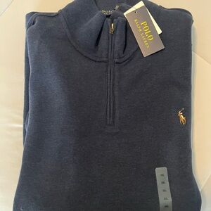Men’s Polo Ralph Lauren Navy Quarter Zip Pullover